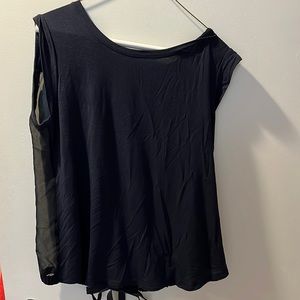 Cotton front sheer back with a tie